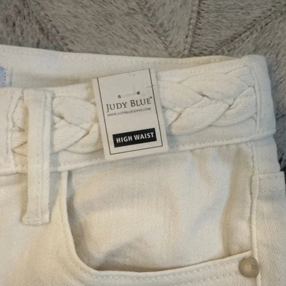 Women's White Jeans Judy Blue sz 3/26 wide leg NWT - Picture 4 of 15